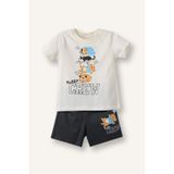 Defacto Baskılı 2li Pijama Takımı Erkek Bebek H4026a526hsar202 Antrasit-ar202