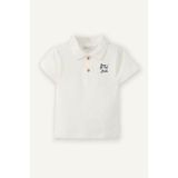 DeFacto Baskılı Ekru Erkek Bebek Polo Yaka T-shirt G5923A5/ER105