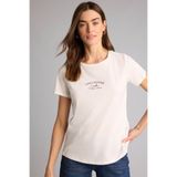 DeFacto Baskılı Ekru Kadın T-Shirt H1382AX/ER105