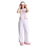 DeFacto Baskılı Pijama Takımı, L, H2022AX26SM, Pembe-PN425, kadın