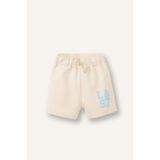 DeFacto Baskılı Şort Erkek Bebek, 9-18 Ay, G8420A526SM, Ekru-ER42, Erkek bebek