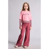 DeFacto Baskılı Sweatshirt Üst Geniş Paça Alt 2'li Takım Kız Çocuk I0855A826AU