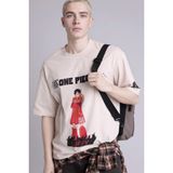 DeFacto Baskılı T-Shirt, XS, E801GY121621, Taş, Erkek