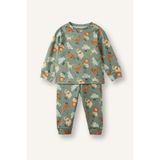 DeFacto Baskılı Uzun Kollu Üst Lastikli Paça Alt 2'li Pijama Takımı Erkek Bebek I1436A526AU
