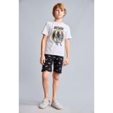 DeFacto Batman Lisanslı Regular Fıt 2'li Pijama Gri Melanj Takımı Erkek Çocuk H8144A826HS