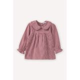 Defacto Bebe Yaka Pötikareli Poplin Uzun Kollu Gömlek Kız Bebek G8135a526spbr229 Bordo-br229
