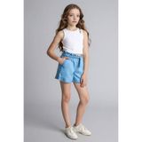DeFacto Beli Bağcıklı Denim Şort Kız Çocuk G6380A826SM