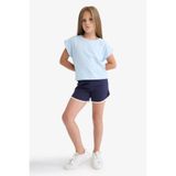 DeFacto Beli Lastikli Basic Şort Kız Çocuk B5164A825HS