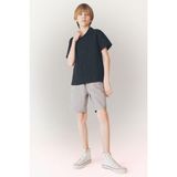 DeFacto Beli Lastikli Cepli Gabardin Şort Erkek Çocuk E3359A825HS - Gri-GR265 - 5 - 6 Yaş