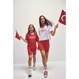 DeFacto Beli Saran Sporcu Kırmızı Biker Tayt Z6741AZ26SP - Kırmızı-RD172