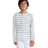 Defacto Bisiklet Yaka Çizgili Sweatshirt Erkek Çocuk, 11-12 Yaş, G2556A825AU, Beyaz-WT32, erkek-çocuk, 11/12 Yaş (152cm)