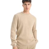 DeFacto Bisiklet Yaka Dokulu Triko Kazak, S, C8814AX25WN, Bej-BG206, Erkek