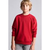 DeFacto Bisiklet Yaka İçi Yumuşak Tüylü Basic Sweatshirt Erkek Çocuk I1419A826WN - Kırmızı - 11 - 12 Yaş