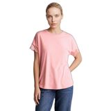 DeFacto Bisiklet Yaka Kısa Kollu Tişört, S, H0576AX26SP, Pembe-PN111, Kadın