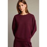 DeFacto Bisiklet Yaka Modal Sweatshirt, L, G2913AX25AU, Bordo-BR115, kadın