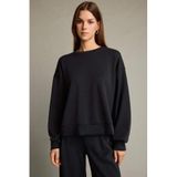 DeFacto Bisiklet Yaka Modal Sweatshirt, M, G2913AX25AU, Antrasit-AR225, kadın