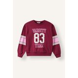 DeFacto Bisiklet Yaka Şerit Detaylı Baskılı Sweatshirt Kız Çocuk I7532A826AU