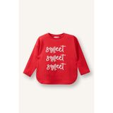 DeFacto Bisiklet Yaka Slogan Baskılı Waffle Uzun Kollu Tişört Kız Bebek H2996A526SP
