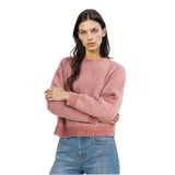 DeFacto Bisiklet Yaka Şönil Kazak, XL, C6227AX25CW, Pembe-PN450, Kadın