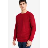 Defacto Bisiklet Yaka Triko Kazak, 2XL, A8458AX25WN, Kırmızı-RD349, Erkek, XXL