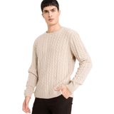 DeFacto Bisiklet Yaka Triko Kazak, 2XL, G6388AX25CW, Bej-BG766, Erkek