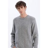 DeFacto Bisiklet Yaka Triko Kazak Gri, M, E1007AX24WN, Gri-GR210, Erkek