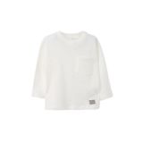 DeFacto Bisiklet Yaka Uzun Kollu Tişört Erkek Bebek, 2-3 Yaş, G7538A5, OFF WHITE, Erkek bebek