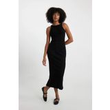 DeFacto Bodycon Vücudu Saran Yarım Balıkçı Yaka Kolsuz Maxi Siyah Abiye Elbise D5067ax24au