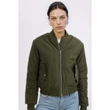 DeFacto Bomber Ceket Mont, XS, 3113276, Haki, Kadın