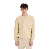 DeFacto Boxy Fit Bisiklet Yaka Basic Düz Pike Sweatshirt, XL, E1519AX25SP, Bej-BG155, erkek