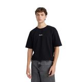 DeFacto Boxy Fit Bisiklet Yaka Baskılı Kısa Kollu Ağır Kumaş Tişört, XS, D5494AX25SP, Siyah-BK81, Erkek