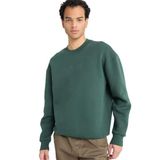 DeFacto Boxy Fit Bisiklet Yaka Baskılı Sweatshirt, M, 3124516, Yeşil, erkek