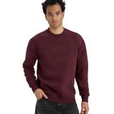 DeFacto Boxy Fit Bisiklet Yaka İçi Yumuşak Tüylü Baskılı Sweatshirt, L, X8282AZ25AU, Bordo-BR230, erkek