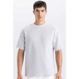 DeFacto Boxy Fit Bisiklet Yaka Kısa Kollu Basic Düz Tişört, XS, C8724AX24AU, Gri-GR184, Erkek