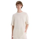 DeFacto Boxy Fit Bisiklet Yaka Kısa Kollu Tişört, S, C2726AX25SM, Ekru, Erkek