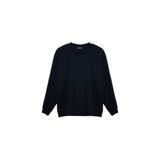 DeFacto Boxy Fit Büyük Beden Pike Sweatshirt Lacivert, 5XL, H1001AX26SP, Lacivert-NV64, erkek