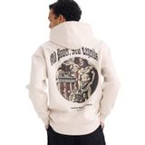 DeFacto Boxy Fit Kapüşonlu Baskılı Sweatshirt, XL, F8189AX26SP, Ekru-ER22, erkek