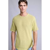 DeFacto Boxy Fit Kısa Kollu Tişört, L, G4278AX26SM, Yeşil, Erkek