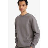 Defacto Boxy Fit Pike Sweatshirt, Xl, E1519AX26SP, Gri, Erkek