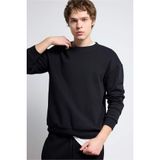 Defacto Boxy Fit Pike Sweatshirt, Xs, E1519AX26SP, Siyah, Erkek