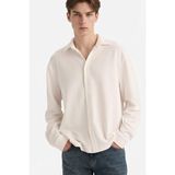 DeFacto Boxy Fit Polo Yaka Penye Gömlek, XS, F8612AX26SP, Ekru, Erkek