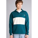 DeFacto Boxy Fit Polo Yaka Sweatshirt, M, H5225AX26SP, Yeşil-GN246, erkek