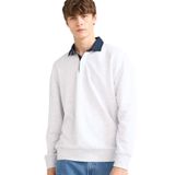 DeFacto Boxy Fit Polo Yaka Sweatshirt, XL, E6523AX25AU, Gri-GR131, erkek