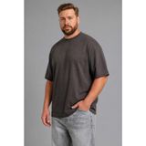 DeFacto Büyük Beden Boxy Fit Kısa Kollu Antrasit Tişört, 3XL, H0997AX26SP, Antrasit-AR221, Erkek