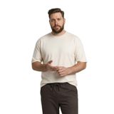 DeFacto Büyük Beden Boxy Fit Kısa Kollu Tişört, 4XL, H0997AX26SP, Ekru-ER137, Erkek