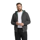 DeFacto Büyük Beden Fermuarlı Hırka, 4XL, H2059AX26SP, Gri-GR206, Erkek