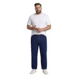 DeFacto Büyük Beden Wide Leg Pantolon, 42, H2891AX26SP, Mavi-NM34, Erkek