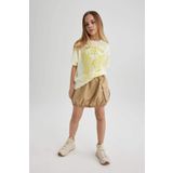 Defacto C0125A824SPBG395 Kız Çocuk Poplin Etek