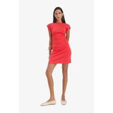 DeFacto C4513AX25SMRD135-1013002 Kırmızı Kadın Bodycon Bisiklet Yaka Kolsuz Mini Elbise
