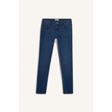 DeFacto Carlo Skinny Fit Dar Paça Jean Pantolon, 32/32, F1813AX25AU, Mavi-NM34, Erkek
